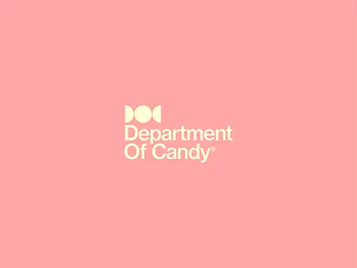 Department Of Candy Logo branding design illustration logo logotype minimal simple type typography ui