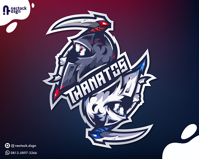 THANATOS - Reaper mascot logo design branding cartoon design esport logo esportlogo graphic graphic design illustration logo logodesign mascot mascotlogo