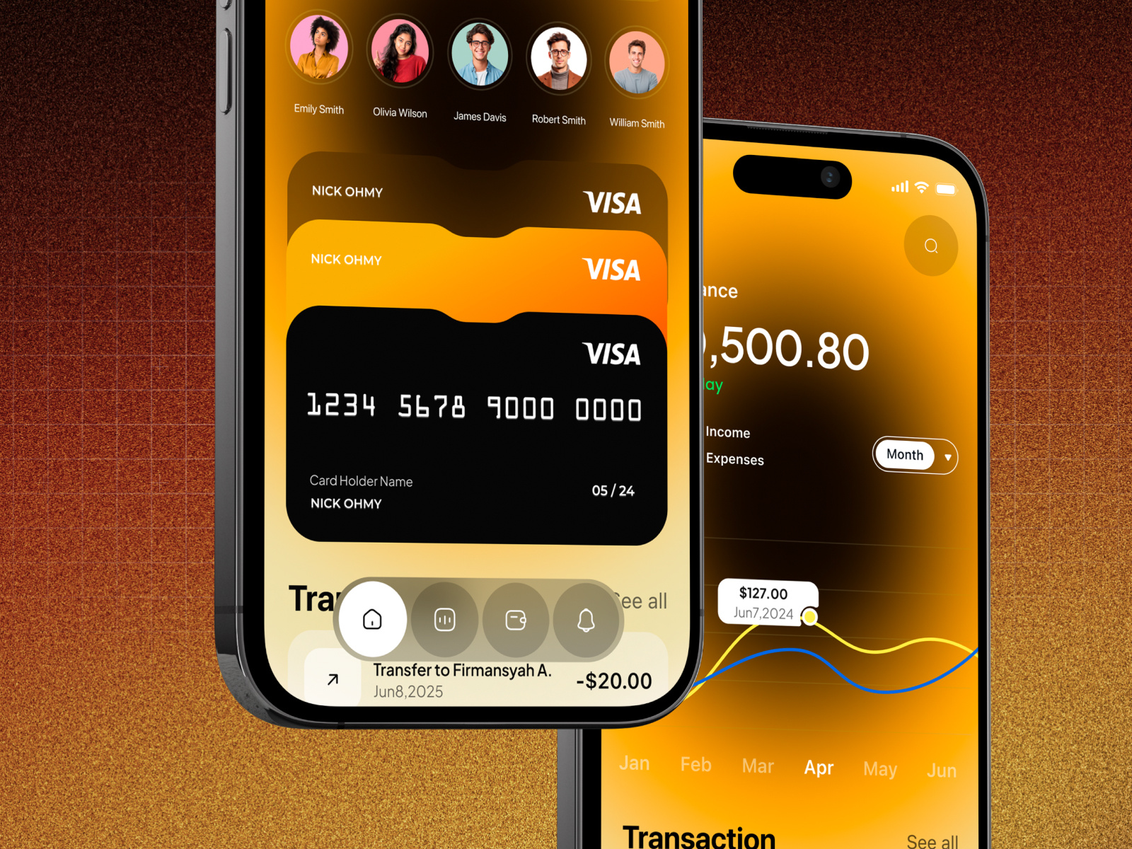 payment wallet unique mobile ui design by Roohi Koohi on Dribbble