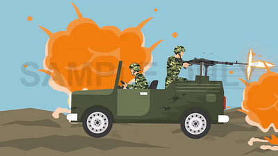 2D Warground 2d 2d animation after effects aftereffects animation explainers motiongraphics