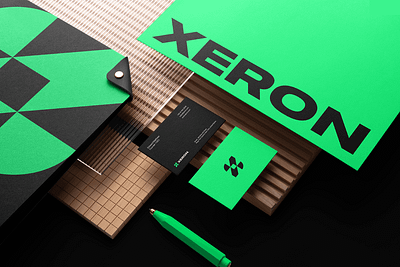 Xeron® Brand identity 3d animation branding design download free freebie graphic design illustration logo mockup mockup cloud mockupcloud motion graphics ui