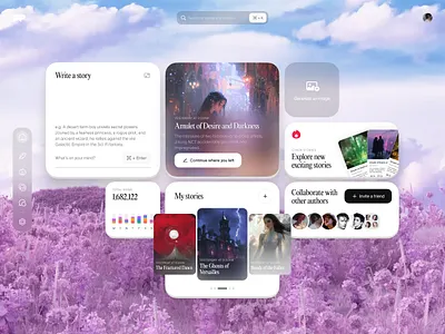 DreamPress AI – Web Design & UX/UI. Dashboard 3d animation branding clean design graphic design minimal motion graphics ui ux web design website