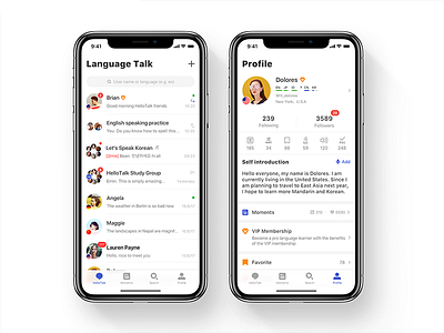 New UI design for HelloTalk 11 hello hellotalk ios iphone learning talk world x