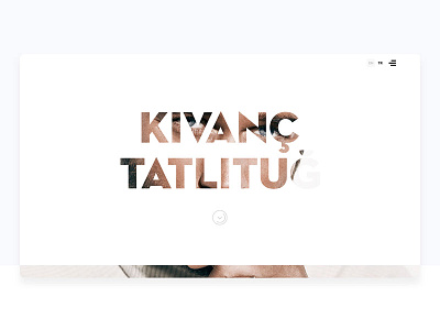 Kıvanç Tatlıtuğ Web Project artist website design landing page