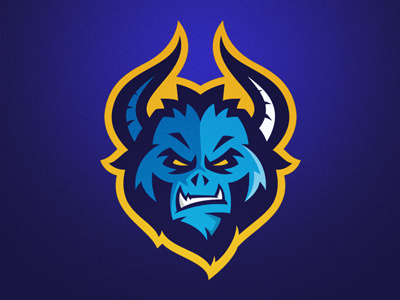 Monster esport logo mascot monster sport