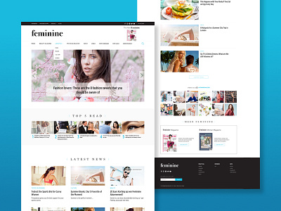 Clean Lifestyle Magazine Website android clean ios magazine mobile ui ui design ux website