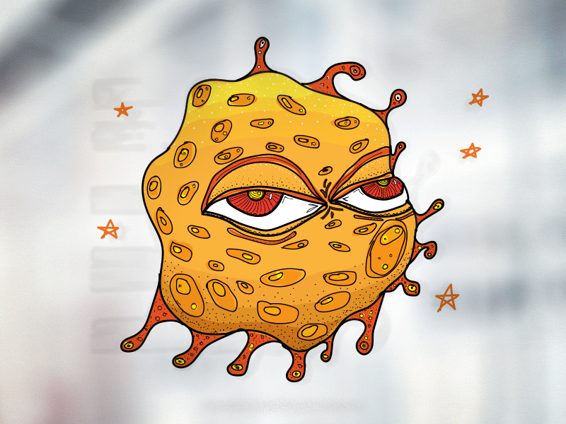 A Beholder of some sort character concept illustration notebook sketch