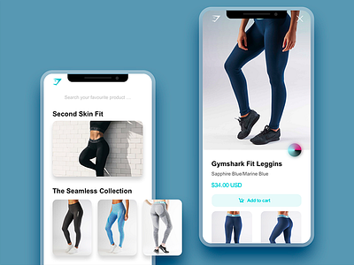 Gymwear Shop App app gym iphone x shop