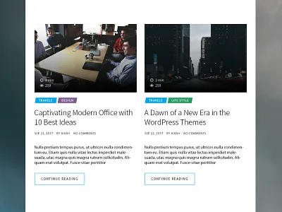 Blog Post Grid Style blog blog post design grid post magazine pmag