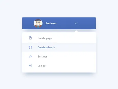 Daily UI | 027 — Drop-down daily ui drop down facebook media social ui