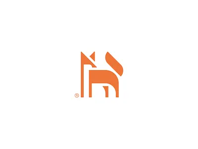 Fox animal fox kerovec logo minimal rokac roko simple