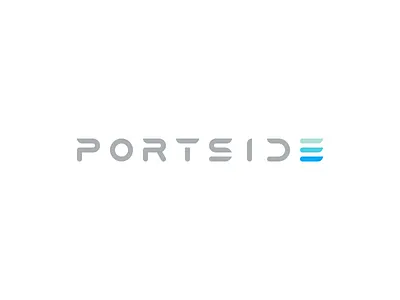 Portside Logo brand custom font identity logo type typeface typography