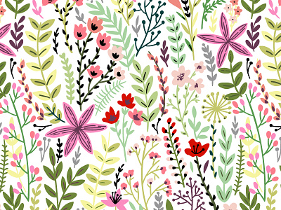 Flower and tender bloom blossom floral flower for sale leaf pattern pink seamless spring vector