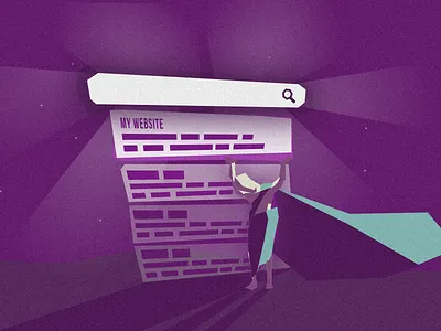 Hero is pushing your website above the others flat grain hero icon idol illustration moon light moon shadow search engine seo vector websupport