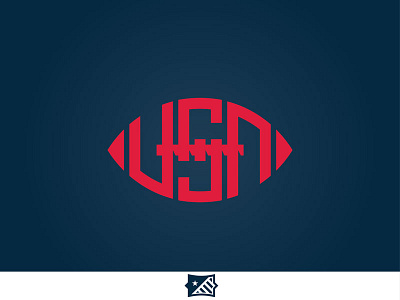 USA Football Concept football sports sports branding sports design sports logo usa