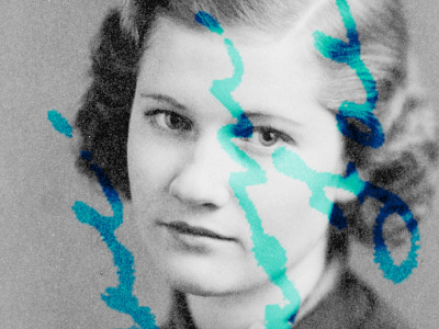 Love From Fae blue grandma gray grey love old photo overlay