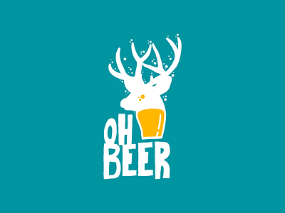 Oh Beer beer branding deer graphic design identity logo logos