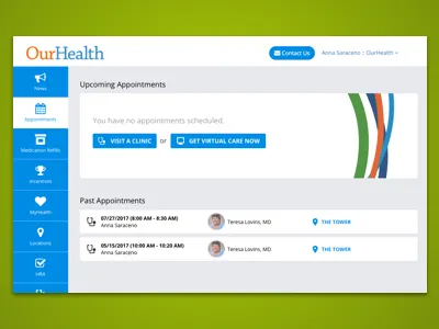 Viewing & Scheduling Appointments ui ux