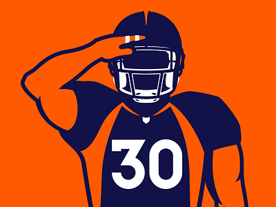 Mile High Salute broncos denver denver broncos football high illustration mile salute terrell davis