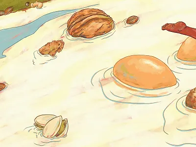 Nuts! almond cashew eggs illustration nuts pistachio walnut