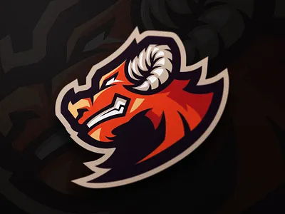 Centaur badge beast bull centaur emblem esports goat logo predator sports team