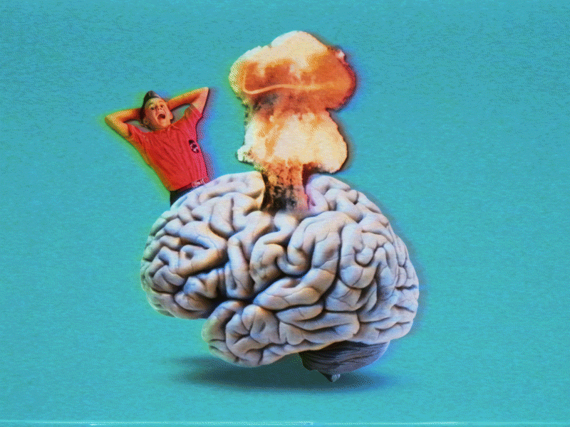 MIND_BLOWN.gif animation collage design gif motion retro surrealism