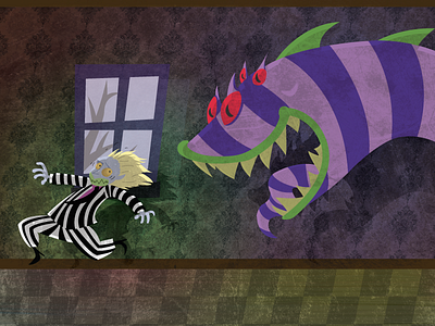 Run for your life! beetle beetlejuice dark halloween juice monster night sandmonster sandsnake shadows snake textures