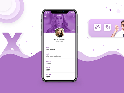 Profile screen - Iphone X iphone x profile screen upcoming project