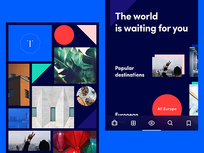 Travel Mobile App app homepage mobile travel
