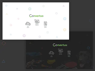 Wallpaper Convertus Light Dark automotive convertus flat icons wallpaper