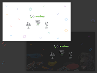 Wallpaper Convertus Light Dark automotive convertus flat icons wallpaper