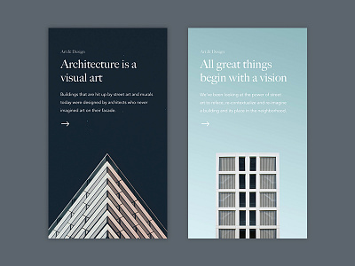 Article Cards app architecture city design minimal mobile sketch street ui ux