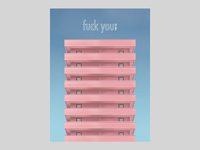 Fuck You Lily Allen illustration music poster