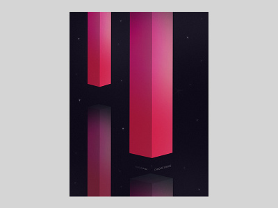 Chrome Sparks illustration music poster