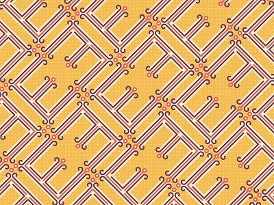 AIGA Philadelphia Type Tile - E aiga e letter monoline pattern typography vector