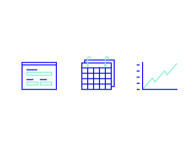 Custom Icons – Support business calendar chart custom forms graph icons illustration line support