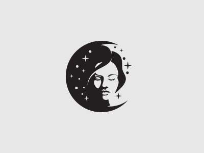 Dreamer black and white dream dreamer girl moon portrait