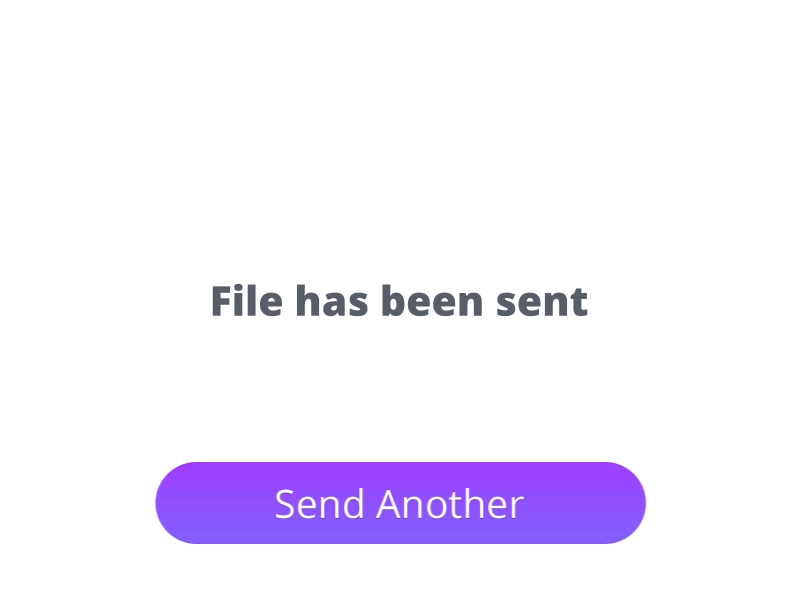 Send File Animation animation file send