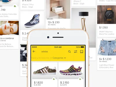 Nunca dejes de buscar app list mercadolibre search ux