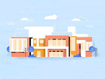 Buildings buildings home illustration