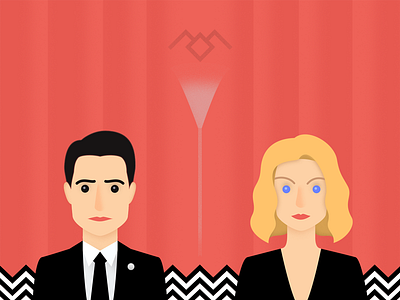 Do you recognise me? character fan flat illustration twin peaks twinpeaks twinpeaks2017 vector