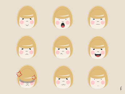 Eggy Emoji character design digital emoji fun illustration