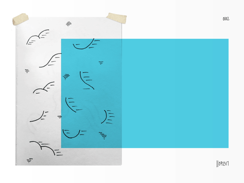 Doodle - 0002 animation blue cloud collage icon micron mixed media pen sketch