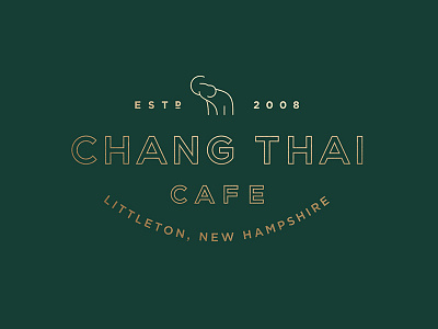 Chang Thai brand development branding identity logo logotype mark restaurant thai