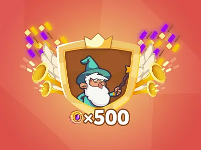Hurray! Victory! art coins design fanfare game gui
