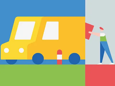 Load up abstract blue branding character coat of arms colors design design studio geometry google illustration shapes