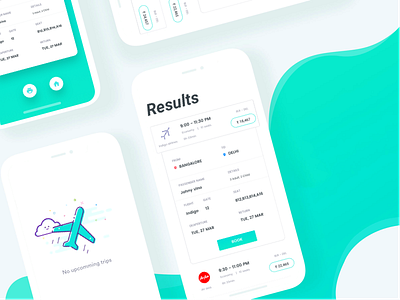 Flight Booking app appdesign johnyvino booking clean flight interaction ios light mobile travel ui ux