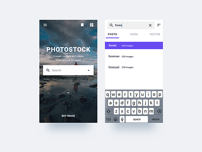 Photo stock. Mobile. Part #1 interface design mobile web product design ui ui design ux