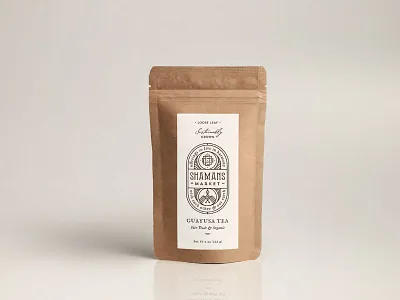 Shamans Market Tea Packaging branding logo packaging tea