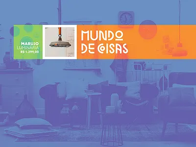 Product banner 3/3 | Mundo de Coisas banner branding colors concept decor display e commerce gradient map logo price product web